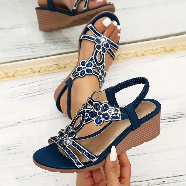 TRIVESSA | Sandali eleganti con zeppa