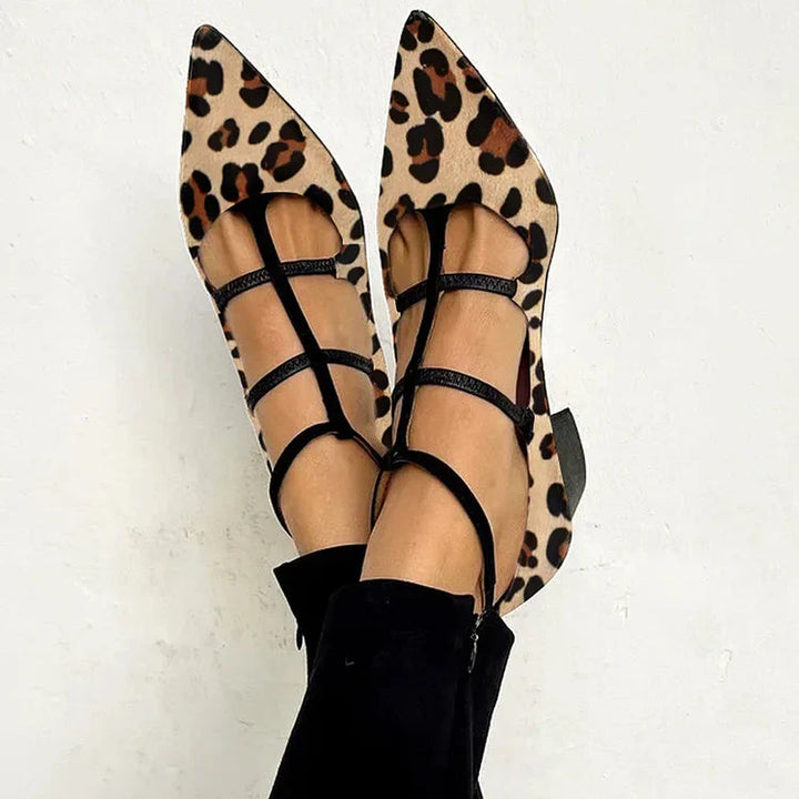 BRIDGET | Décolleté con cinturino leopardato