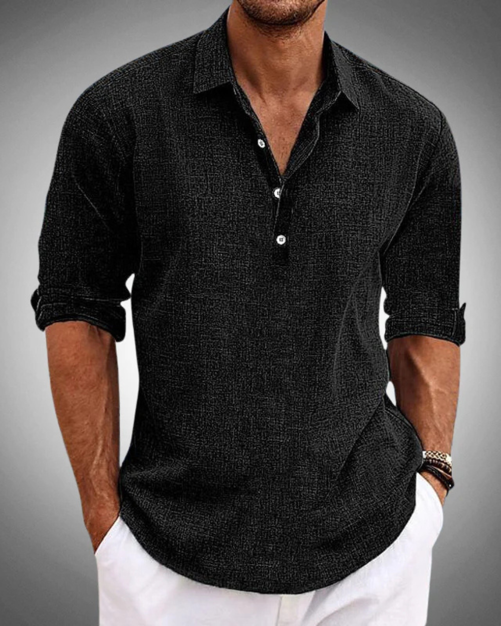 SABBIO | Camicia classica in cotone