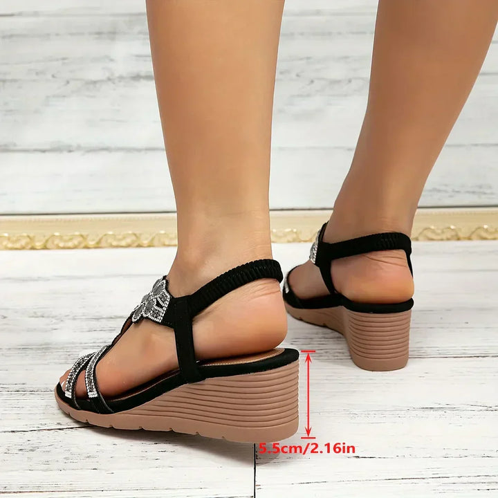 TRIVESSA | Sandali eleganti con zeppa