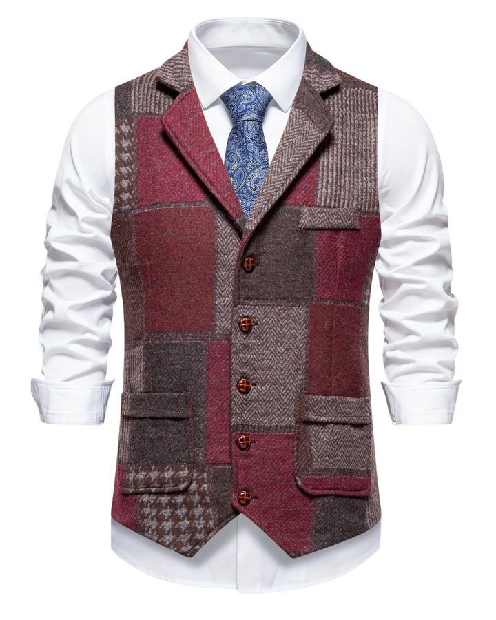 VINCENT | Gilet elegante patchwork