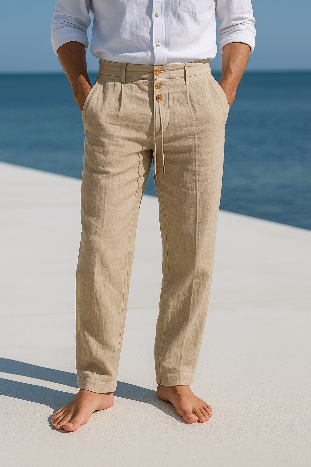 MATTEO | Pantaloni estivi in lino