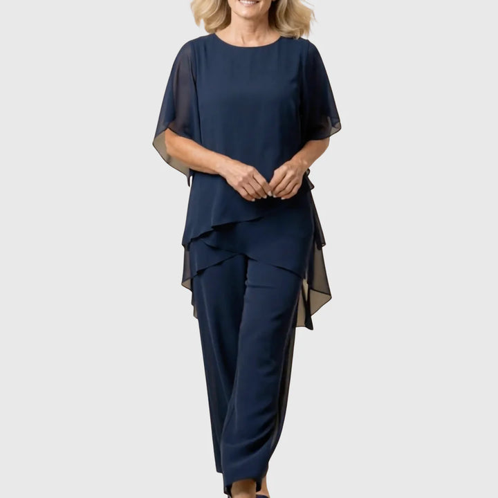 LINDA | Completo con pantaloni palazzo