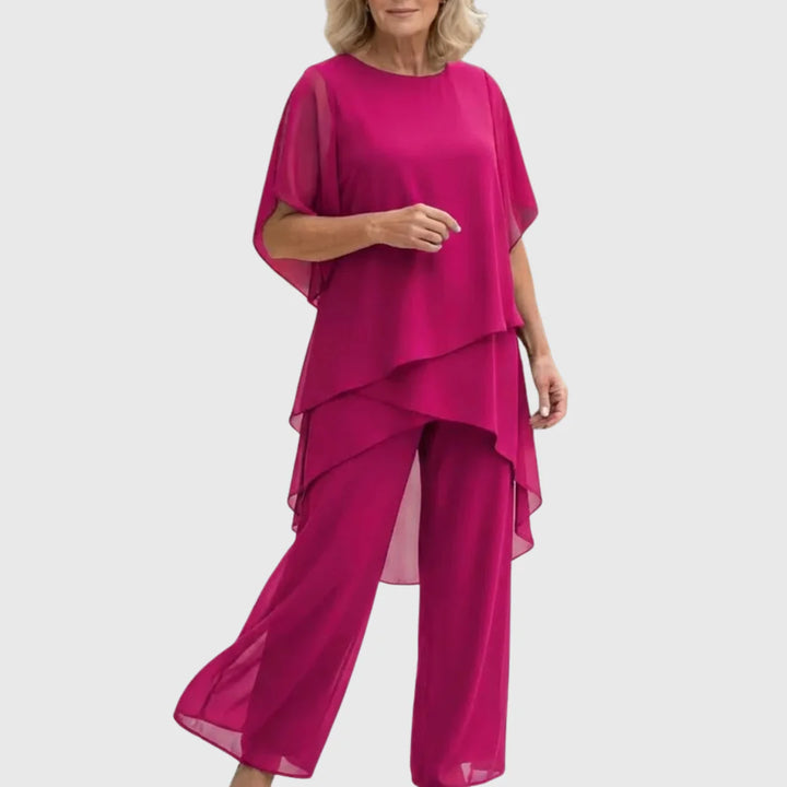 LINDA | Completo con pantaloni palazzo