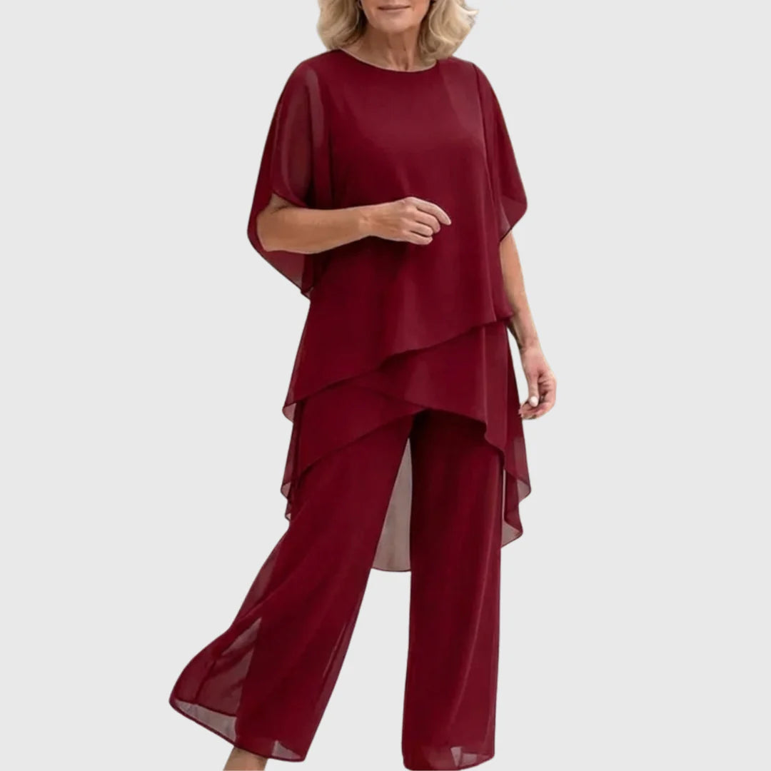 LINDA | Completo con pantaloni palazzo