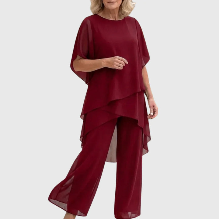 LINDA | Completo con pantaloni palazzo
