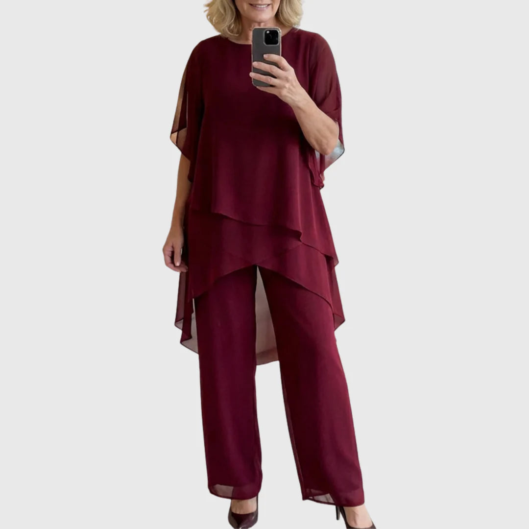 LINDA | Completo con pantaloni palazzo