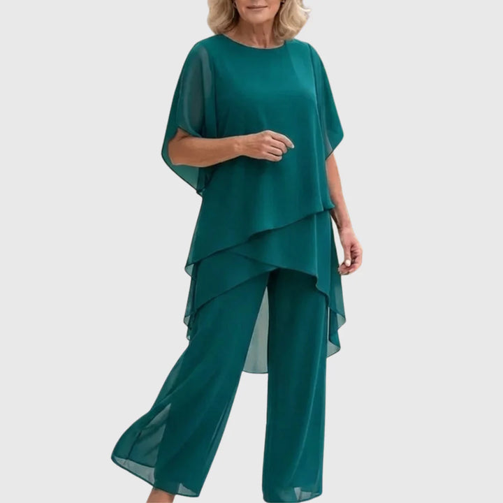 LINDA | Completo con pantaloni palazzo