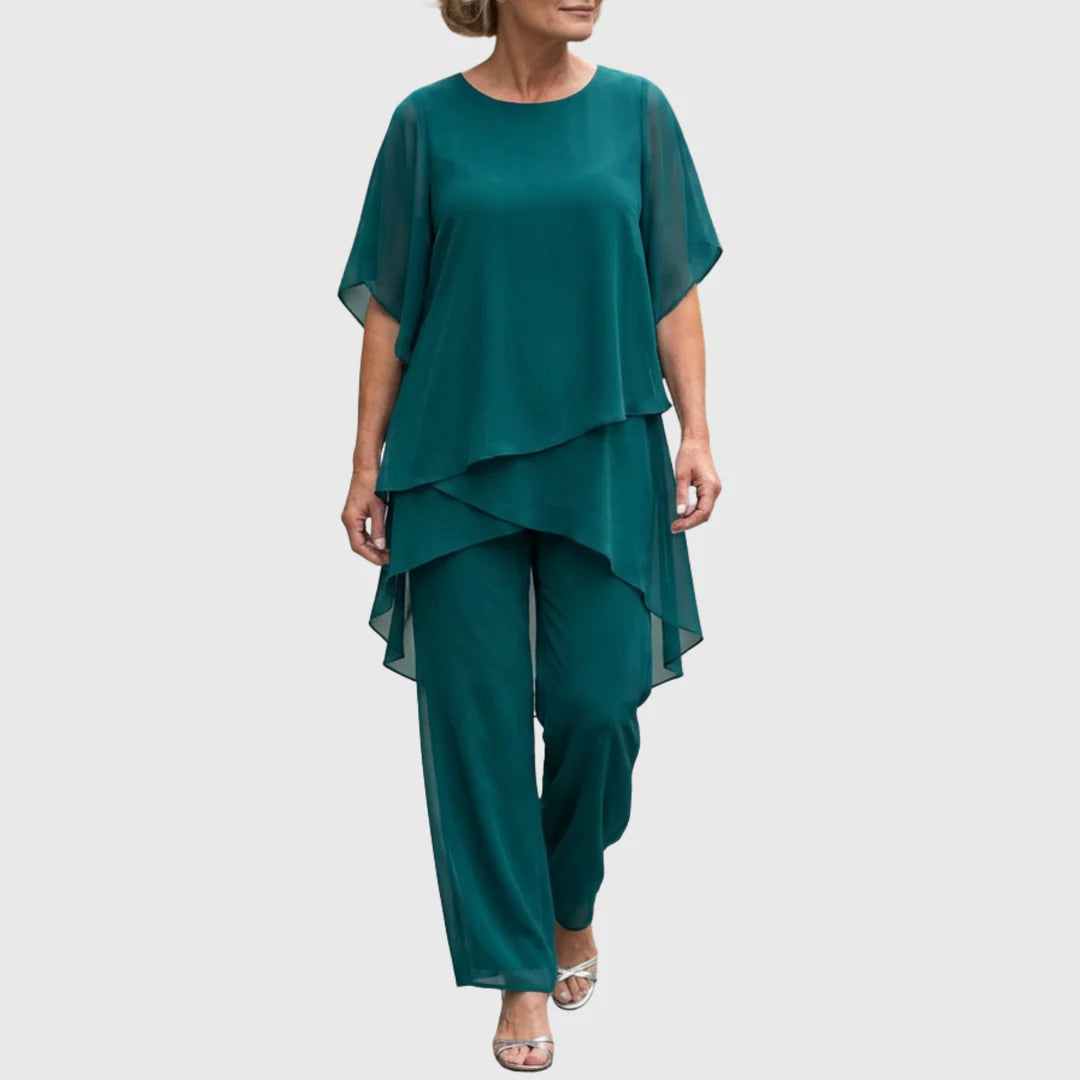 LINDA | Completo con pantaloni palazzo