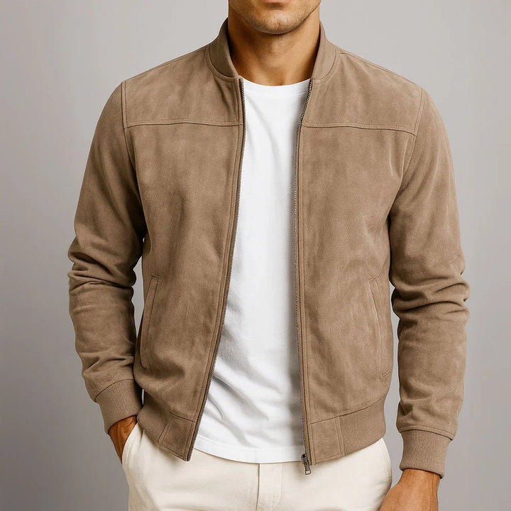 RIVIERA | Bomber in camoscio