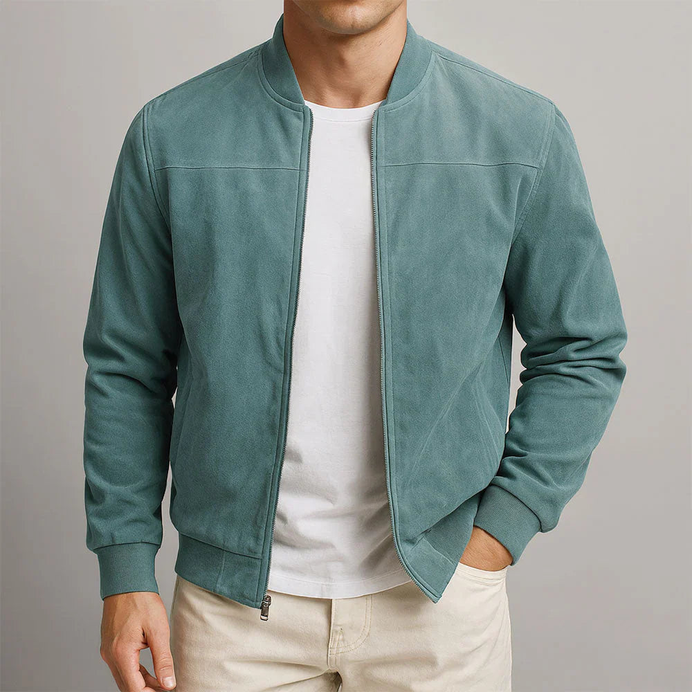 RIVIERA | Bomber in camoscio