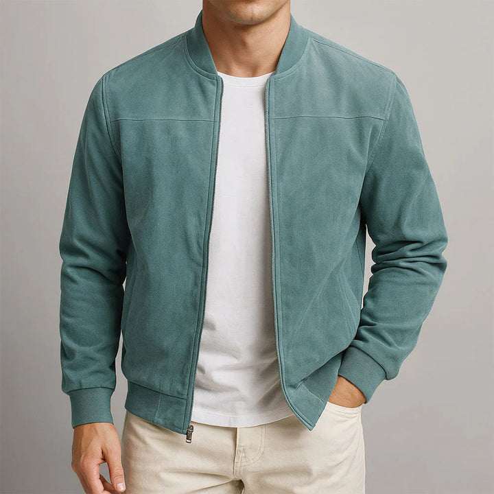 RIVIERA | Bomber in camoscio