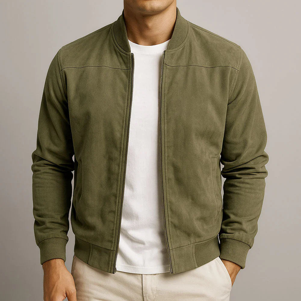 RIVIERA | Bomber in camoscio