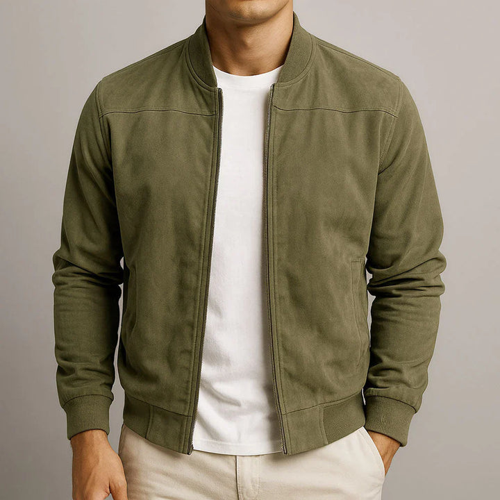 RIVIERA | Bomber in camoscio