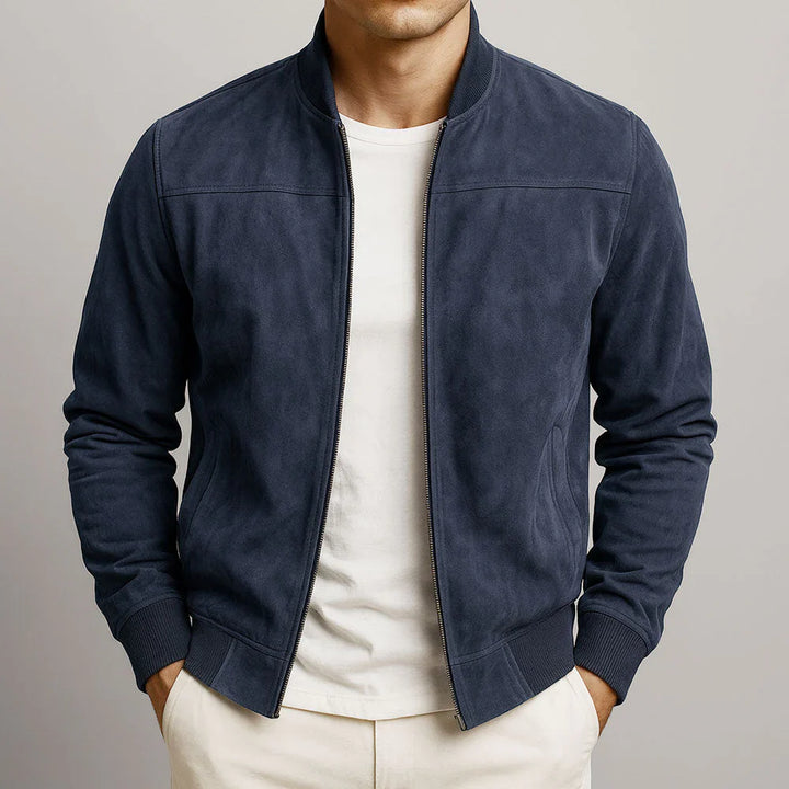RIVIERA | Bomber in camoscio