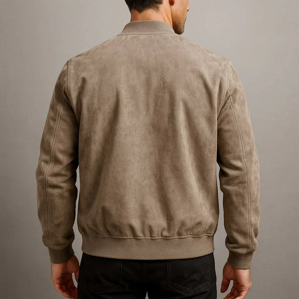 RIVIERA | Bomber in camoscio