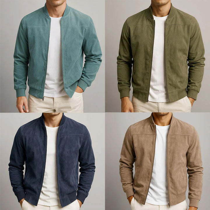 RIVIERA | Bomber in camoscio
