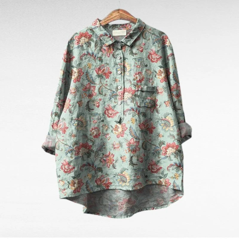 MIREVA | Blusa vintage elegante
