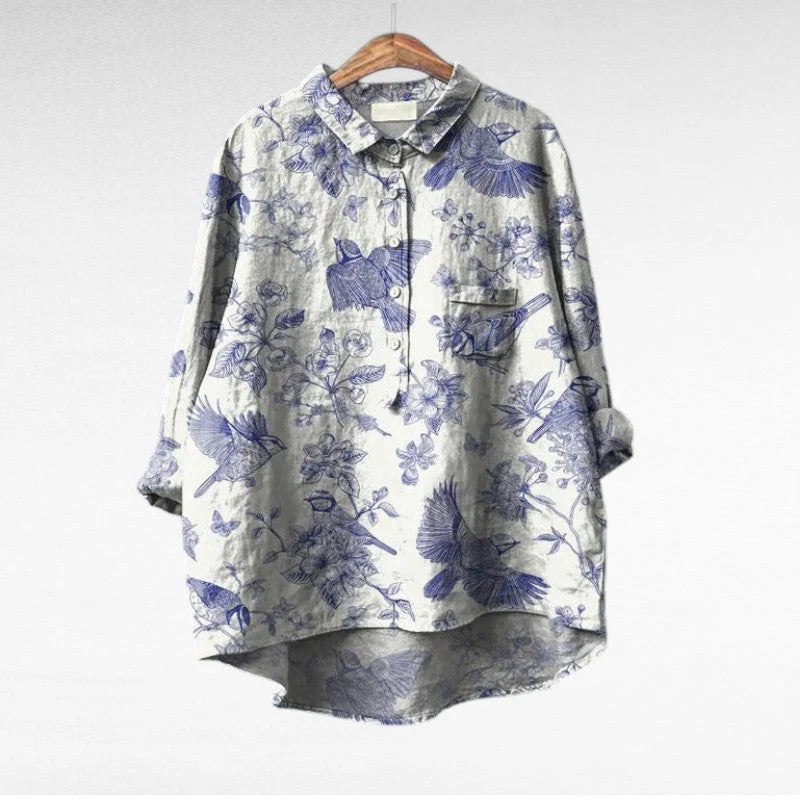 MIREVA | Blusa vintage elegante