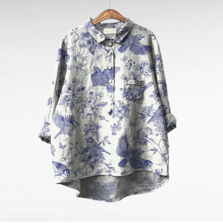 MIREVA | Blusa vintage elegante
