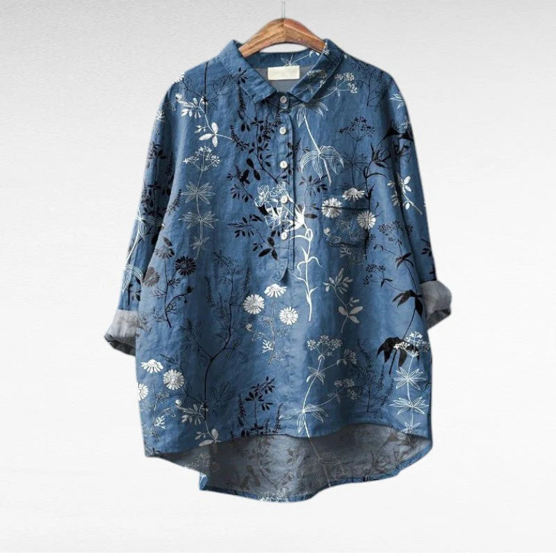 MIREVA | Blusa vintage elegante