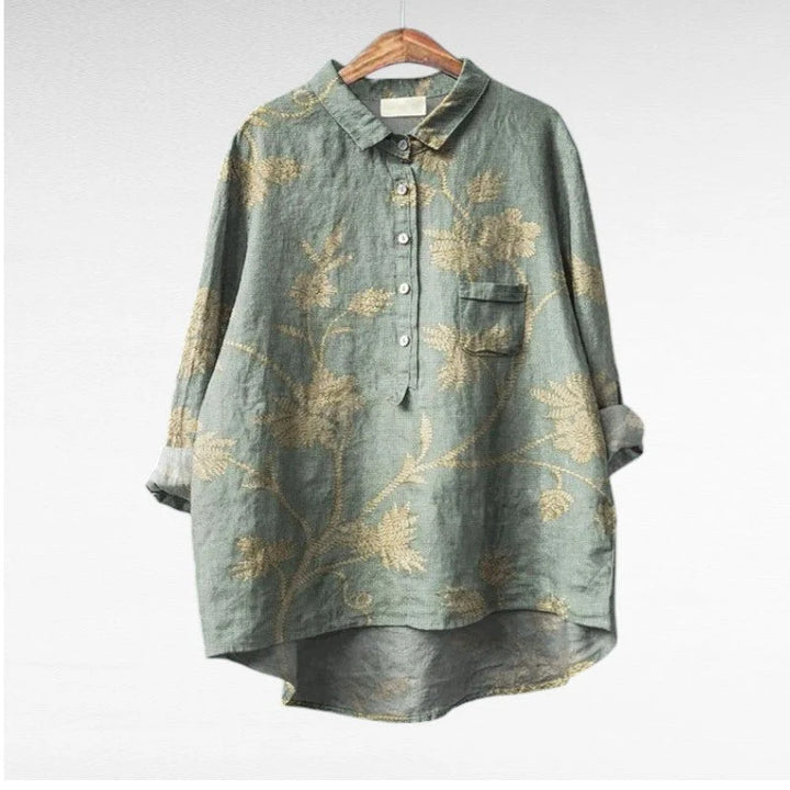 MIREVA | Blusa vintage elegante