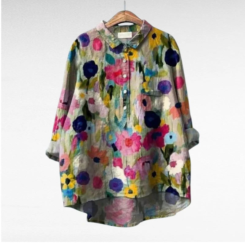 MIREVA | Blusa vintage elegante