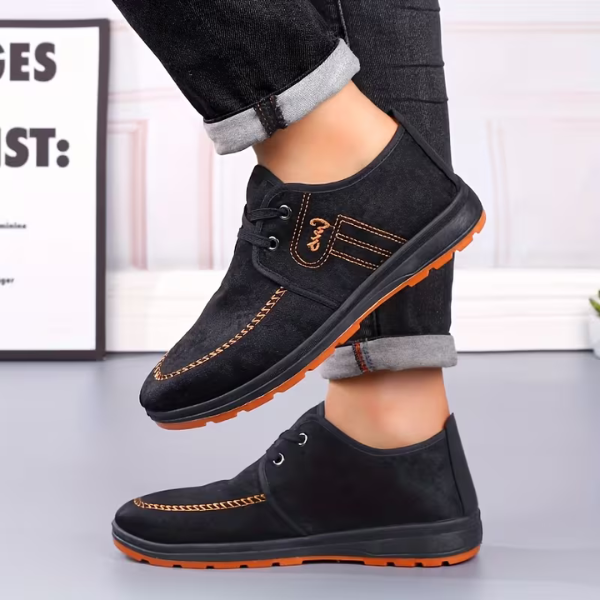 BENITO | Scarpe uomo in camoscio con cuciture