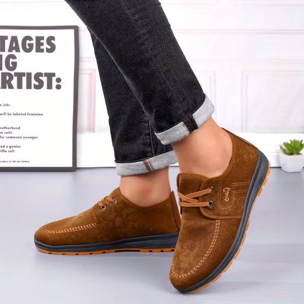 BENITO | Scarpe uomo in camoscio con cuciture