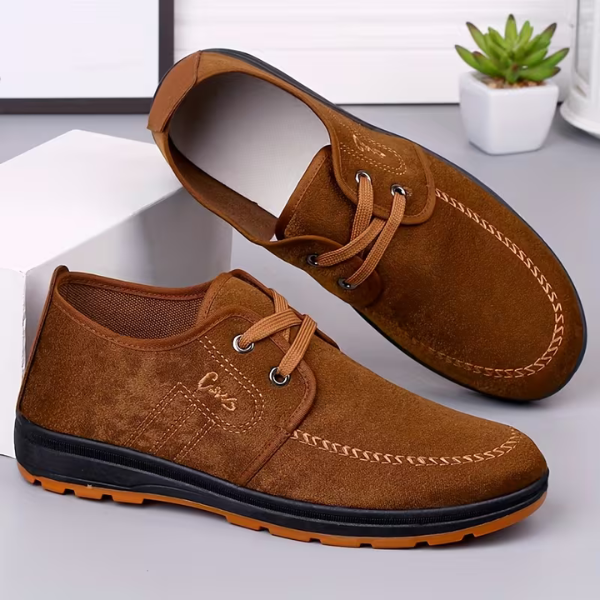 BENITO | Scarpe uomo in camoscio con cuciture