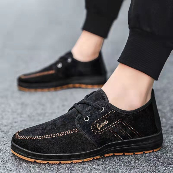 BENITO | Scarpe uomo in camoscio con cuciture