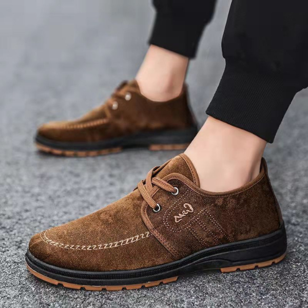 BENITO | Scarpe uomo in camoscio con cuciture
