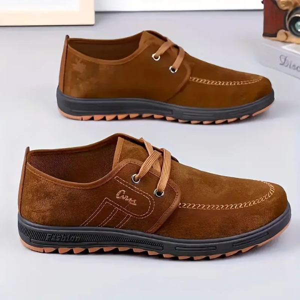 BENITO | Scarpe uomo in camoscio con cuciture