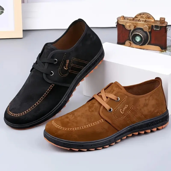 BENITO | Scarpe uomo in camoscio con cuciture