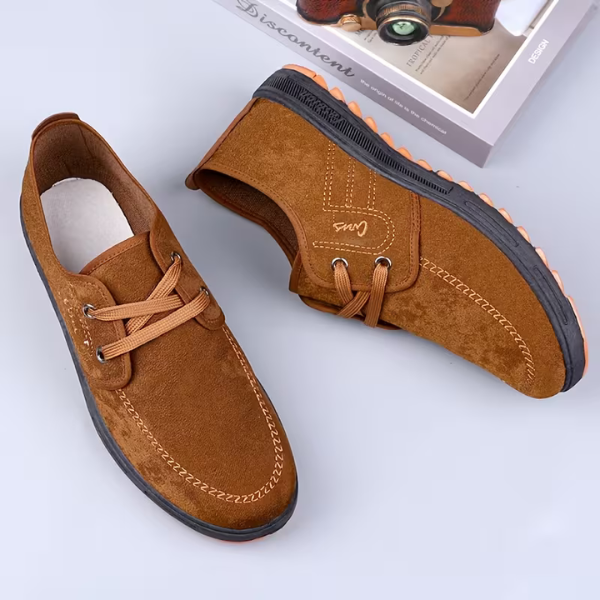 BENITO | Scarpe uomo in camoscio con cuciture