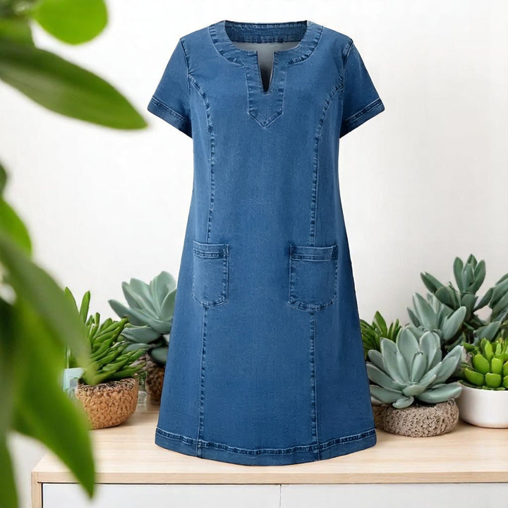 JULIA | Abito denim morbido
