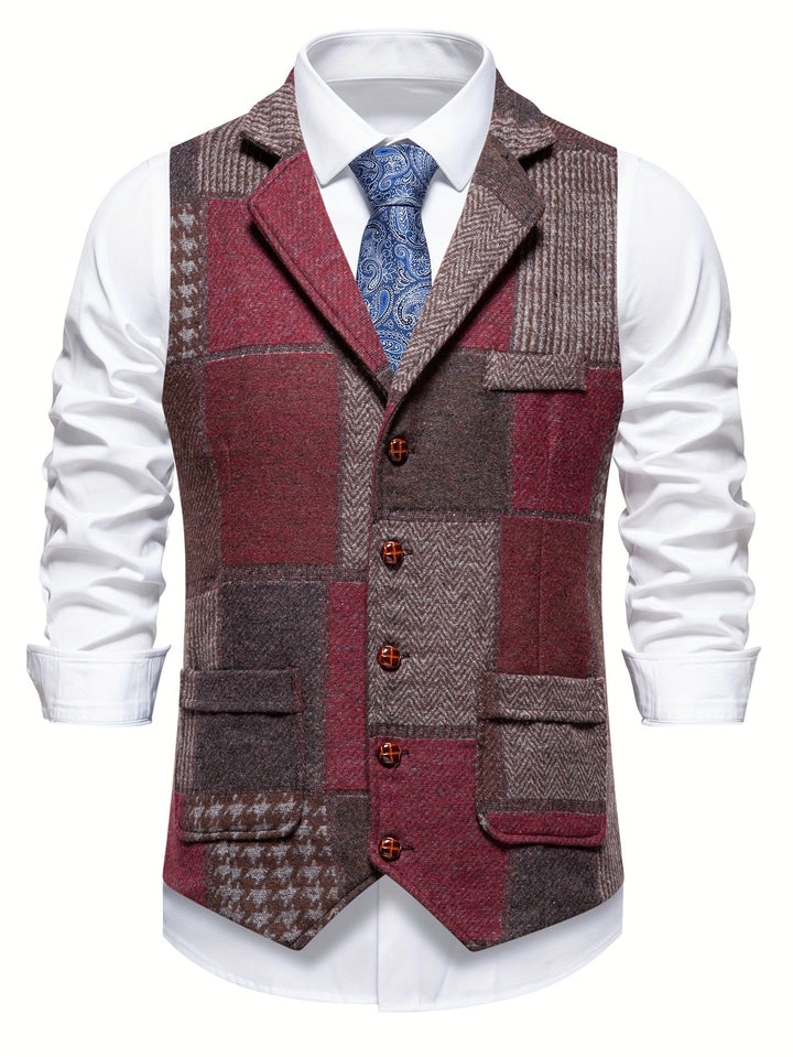 VINCENT | Gilet elegante patchwork