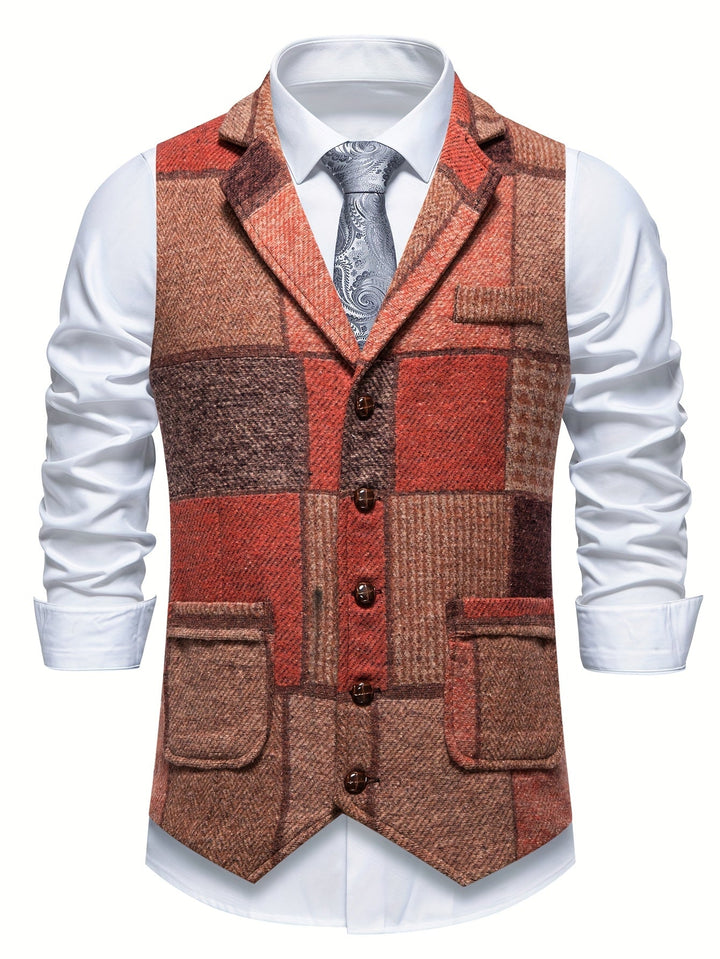 VINCENT | Gilet elegante patchwork