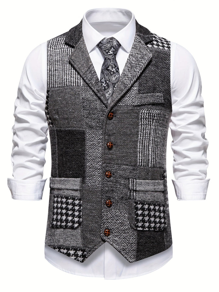 VINCENT | Gilet elegante patchwork