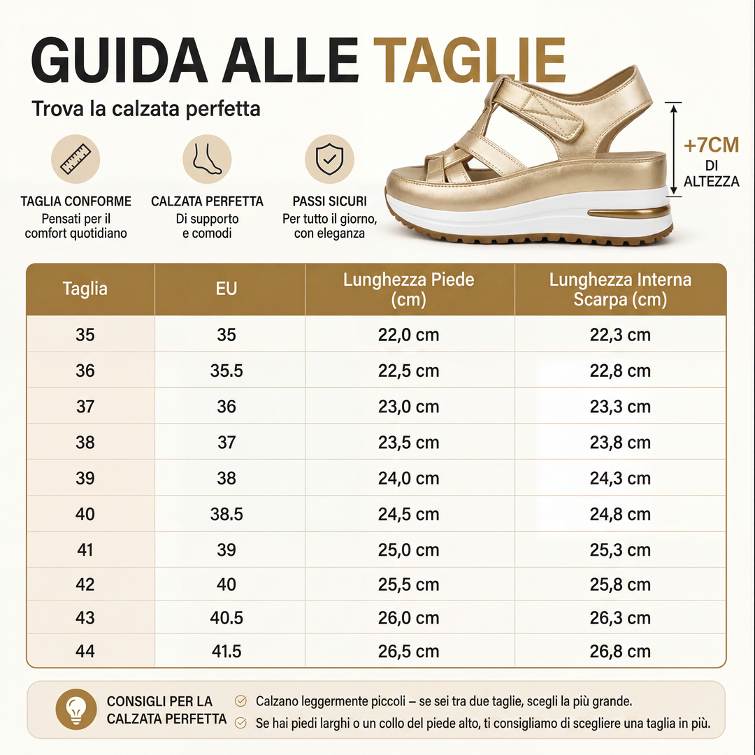 Lucia | Sandali Ergonomici con Piattaforma